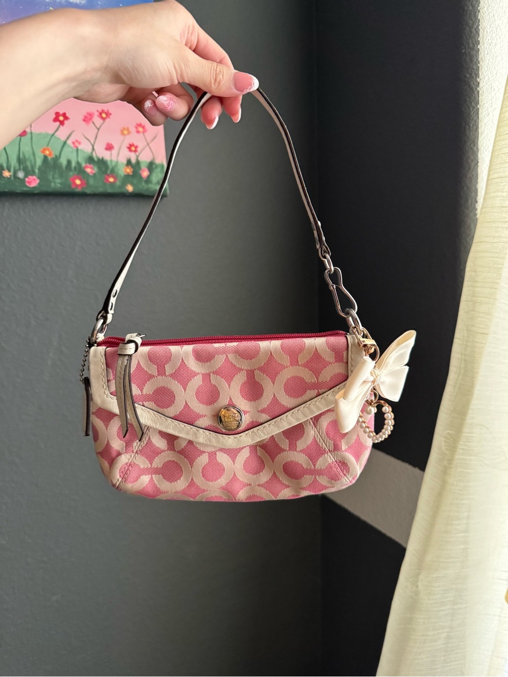 Vintage Coach Mini Pink Bag